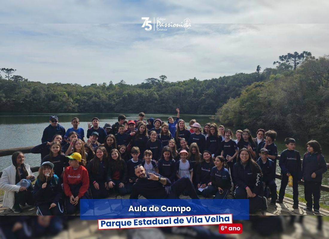 Aula de Campo - Parque Estadual de Vila Velha - 6� ano Nossa Senhora do Ros�rio