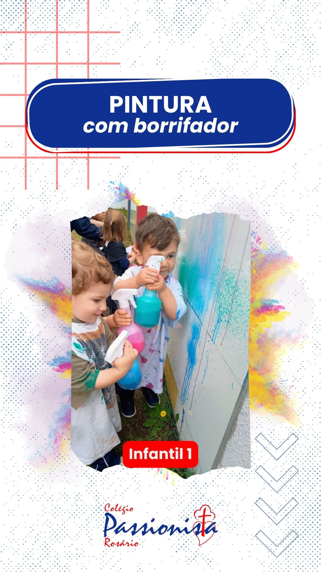 Pintura com borrifador - Infantil 1 Nossa Senhora do Rosrio