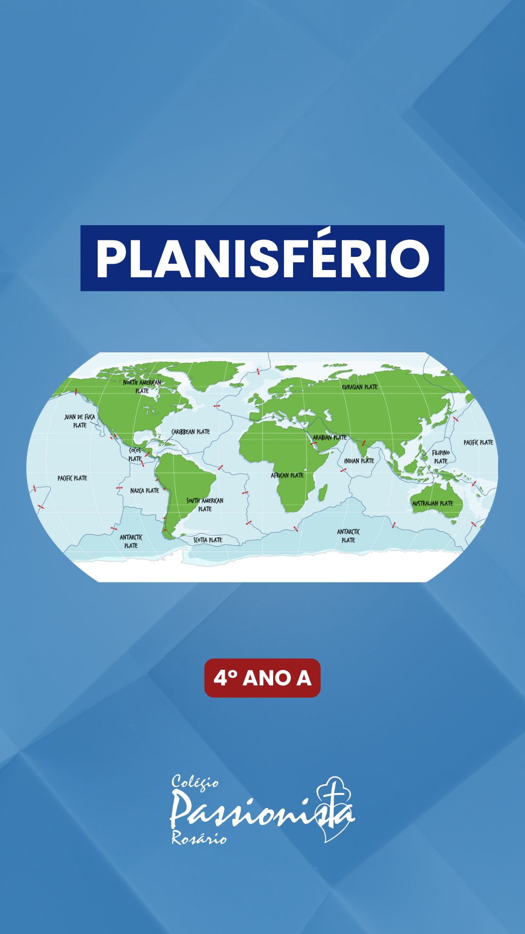 Planisfrio - 4 ano Nossa Senhora do Rosrio