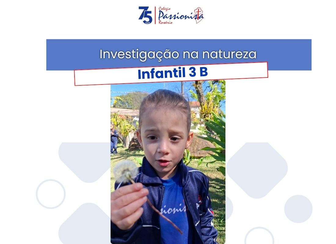 Investiga��o na natureza - Infantil 3 Nossa Senhora do Ros�rio
