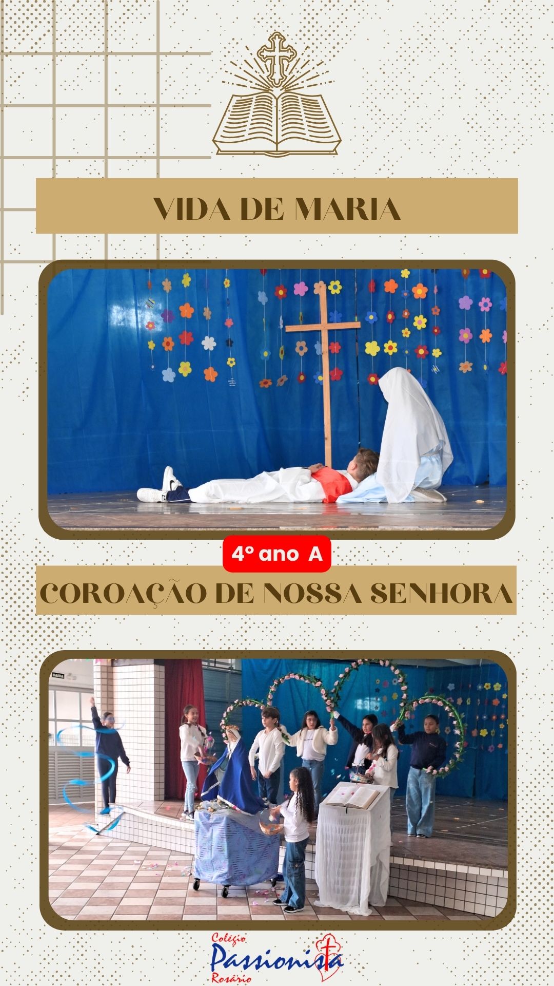 Vida de Maria e Coroao de Nossa Senhora - 4 ano A Nossa Senhora do Rosrio