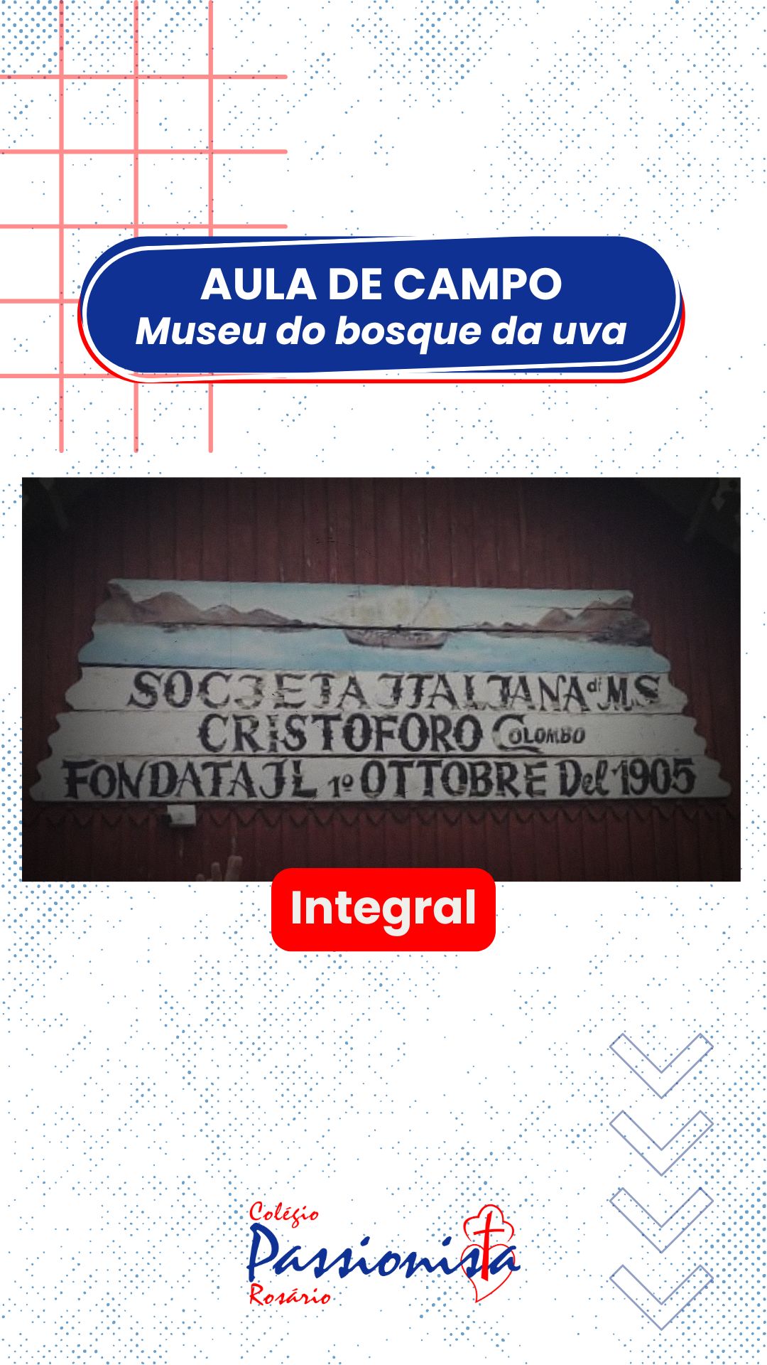 Visita ao Museu Cristforo Colombo - Integral Nossa Senhora do Rosrio