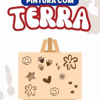 Pintura com terra - Infantil 3 - Nossa Senhora do Rosrio